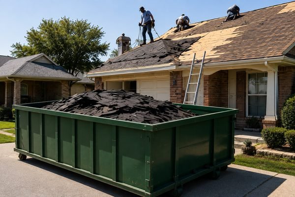 Storm Damage Roof Tear Off in Granbury